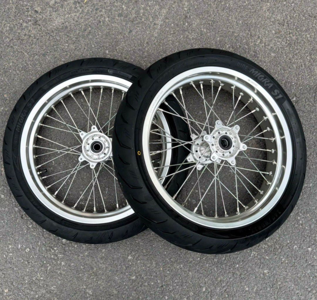 Ultra Bee Chrome Supermoto Wheels