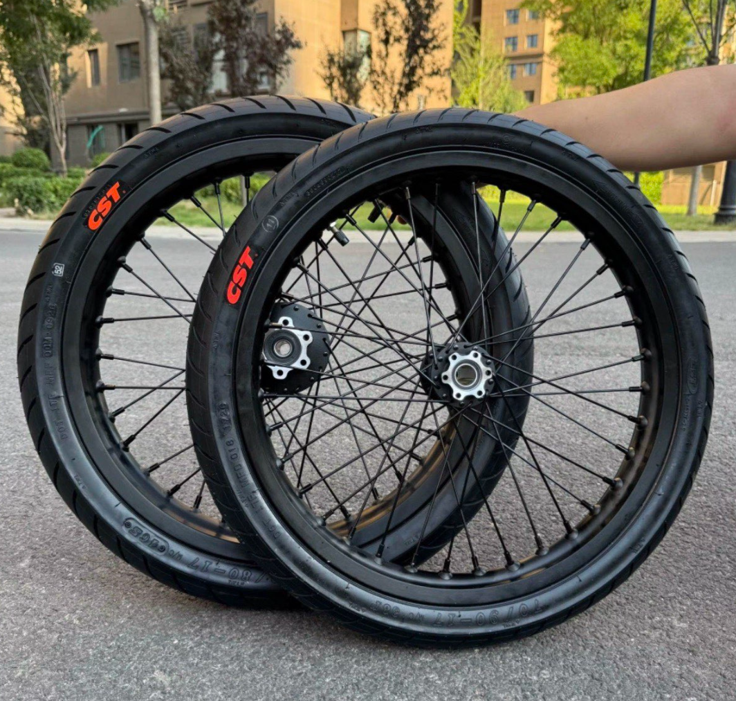 Black Talaria XXX/MX3/MX4 Supermoto Wheels